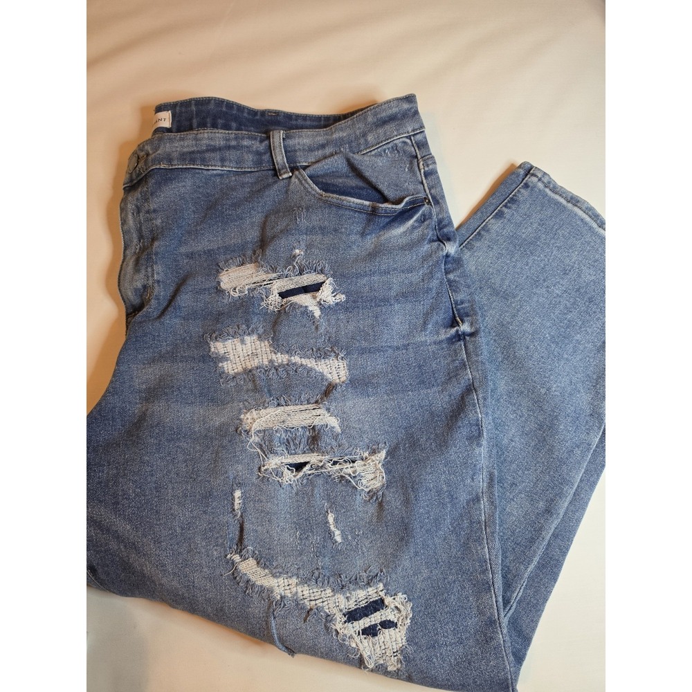 Lane Bryant Flex Magic Waistband Signature Fit Boyfriend Distressed Jeans...